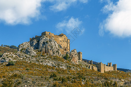 西班牙阿拉贡罗亚尔城堡岩石地标据点建筑旅行历史历史性建筑学天空堡垒图片