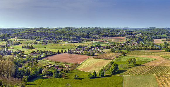 法国多多顿河谷穹顶假期绿色农村风景农业村庄全景场地旅游图片