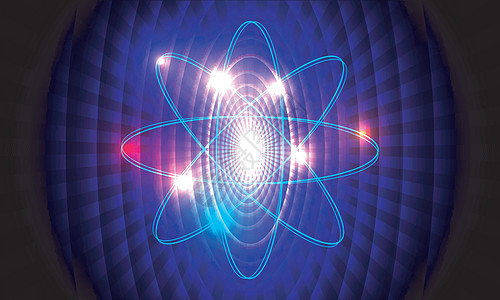 科技概念原子结构与原子核 o图片