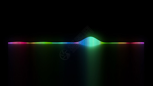 动态音频波形均衡器 3d 渲染计算机生成的夜总会 creativ 背景夜店记录电脑曲线音乐录音机海浪玩家电子收音机图片