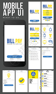 在线支付移动应用程序用户界面设计图片