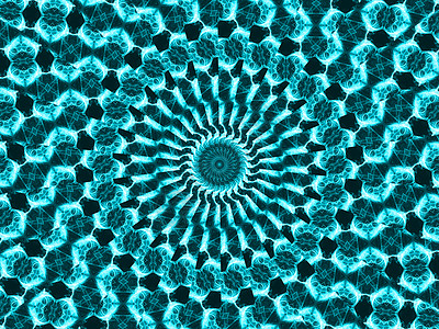 曼陀罗花用于创意图形设计的彩色分形万花筒数字艺术品装饰瑜伽马赛克脉轮螺旋平面魔法创造力作品墙纸背景