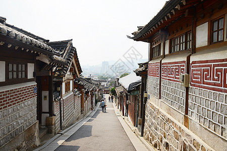 朝鲜老城石头古董游客建筑学历史性景观城市街道文化村庄图片
