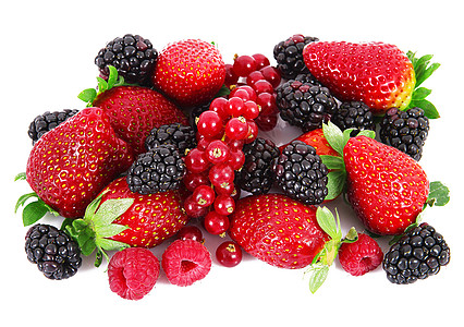 白色背景的果果浆浆果水果营养美食食物覆盆子饮食厨房农业生物图片