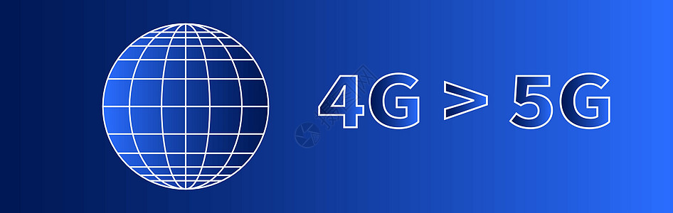 带子午线和平行线的平面地球图标 4G 5图片