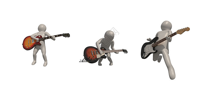 音乐播放器的灰色 background3d 渲染上的 3d 插画家职业音乐家符号组 包括选择路径行动音乐会平衡吉他摄影乐器音乐声图片