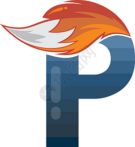 狐尾火标志标识字母表首字母设计矢量 ar公司商业烧伤火焰动物艺术创造力身份狐狸尾巴图片