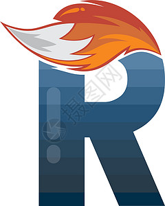 狐尾火标志标识字母表首字母设计矢量 ar身份创造力品牌尾巴商业烧伤艺术火焰公司篝火图片