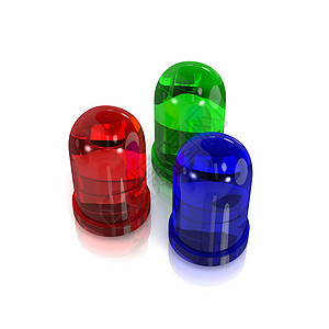 RGB LED 二极管插图蓝色白色绿色电子电气元件电子元件图片