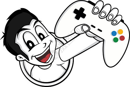 拿着游戏机操纵杆控制器标志麸皮的人工具男生男人安慰乐趣电子游戏视频孩子绅士闲暇背景图片