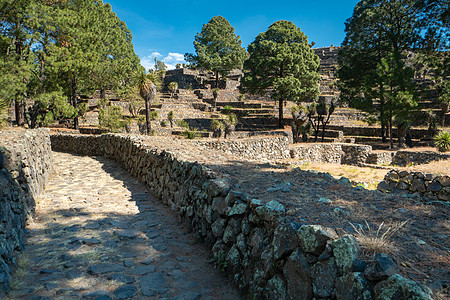 坎通纳 普埃布拉 墨西哥  只有少数游客的中美洲考古遗址寺庙城市旅行文化农村考古学沙漠岩石环境石头图片