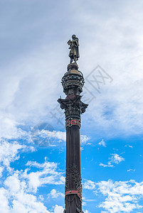 巴塞罗那港的克里斯托弗·哥伦布纪念碑 C图片