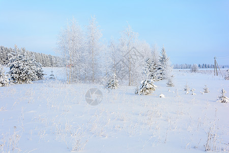 冬天邮政雪堆晴天高清图片