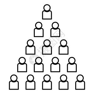 人金字塔图标黑色插图平面样式简单图像工人男人社区经理公司领导团队员工商务职业图片