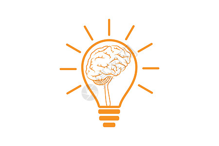 大脑连接标志设计数字大脑标志模板Brain log教育商业头脑生长风暴技术思考三角形智力数据图片
