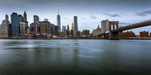 纽约天线全景旅行天空风景建筑学反射地标商业城市景观图片