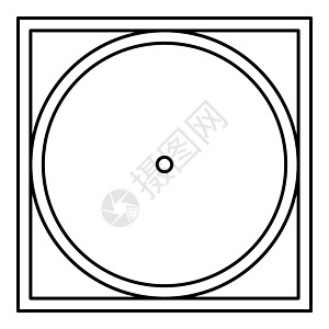 机器精细模式下的滚筒烘干衣物护理符号洗涤概念洗衣标志图标轮廓黑色矢量插图平面样式图像衣服标签指导注意力材料纺织品温度图片