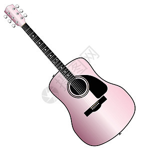 粉色音响吉他蓝调指板岩石艺术钉子和弦音乐绘画白色烦恼图片
