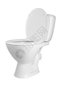 孤立的厕所碗壁橱平底锅白色卫生陶瓷制品背景图片