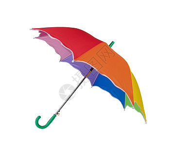伞式雨伞天气橙子阴影粉色晴天幸福自由创造力女性绿色图片