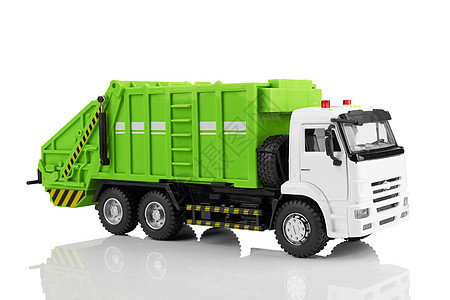 垃圾卡车环境运输白色倾倒垃圾车工业公用事业收藏机器服务图片