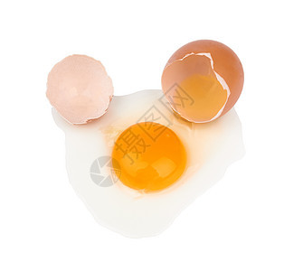 破碎鸡蛋蛋壳生长液体食品蛋黄蛋白团体早餐母鸡白色图片