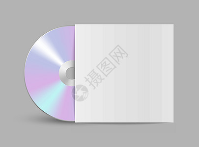CD 或 DVD 光盘 逼真的矢量光盘插图磁盘记录剪裁配乐标签歌曲艺术圆圈蓝色图片