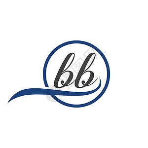 多个背景上的初始小写字母 BB 圆形徽标 BB LogoBB 初始徽标  BB 会标日志图片