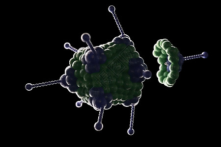 3d 插图特写显微镜细菌微生物学药品技术艺术墙纸渲染蓝色微生物宏观图片
