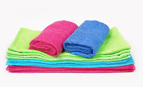 堆叠毛巾吸水性乐队治疗淋浴洗澡浴室温泉纺织品吸收酒店图片