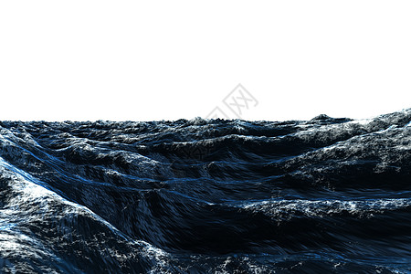 深蓝蓝色狂风暴雨大海图片
