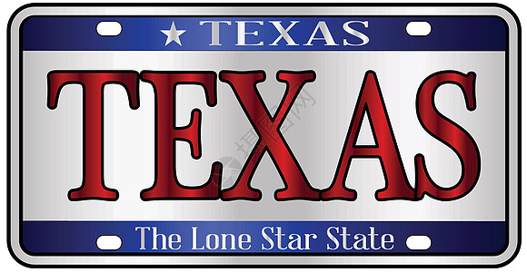 得克萨斯州车牌小样插图绘画空白艺术车辆欺骗数字汽车星星图片