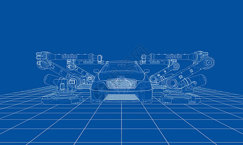 机动车组装 韦克托自动化草图发动机电脑汽车植物机器人商业科学技术图片