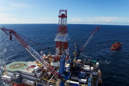 海上石油岸外平台 开采大陆架上的油料活力海洋钻孔气体钻机夹克工厂技术温室油船图片