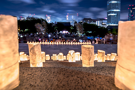 照亮佐乔吉台阶的手工造纸灯旅游释放符号团结节日位置游客文化烟花仪式图片