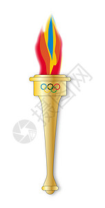 奥林匹克火炬游戏火焰运动插图冠军竞技场艺术燃烧胜利艺术品图片