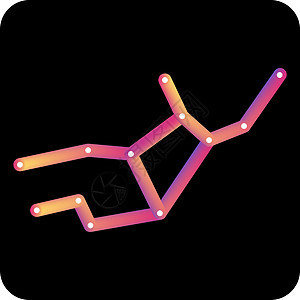 彩色渐变液体处女座星座运势图标 生肖矢量 sig图片