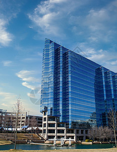 Lak 的蓝色角度办公楼背景图片