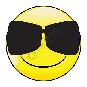 大眼睛快乐微笑 面部按钮用暗眼镜表情黄色艺术眼镜符号光泽度绘画草图艺术品漫画卡通片图片