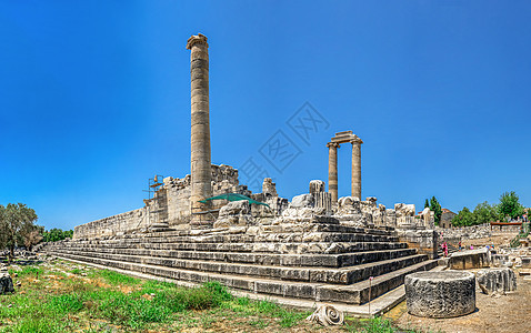 在土耳其迪迪马的阿波罗神庙南侧建筑雕塑考古学避难所古董历史建筑学文化殖民化旅游图片