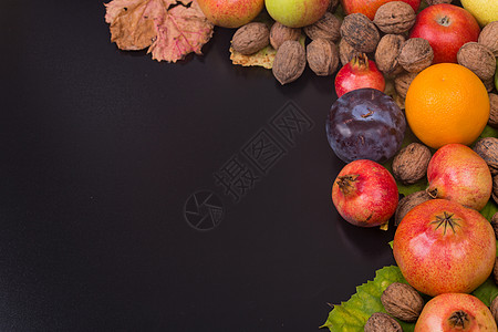 秋秋水果李子作品色调橙子生活高架季节叶子石榴食物图片