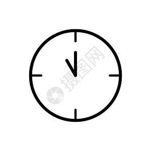 时钟显示一天中的 1 小时 带有 369 和 12 点钟指针的简单设计 图标设计 EPS 1时区世界时间小时倒退商业顺时针方角倒图片