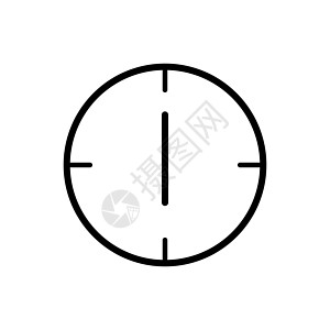 时钟显示一天中的 1 小时 带有 369 和 12 点钟指针的简单设计 图标设计 EPS 1倒退地球小时工资角落世界方角乐器夏令图片