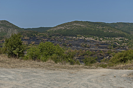 Sredna gora山森林火灾后的景象图片
