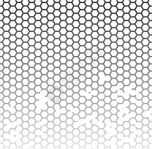 蜂巢格朗绘画黑色艺术品规律性白色蜂窝艺术黑与白插图六边形背景图片