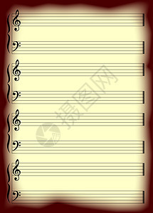 旧旧手稿文档谱号符号绘画酒吧插图低音艺术品音乐五线谱图片