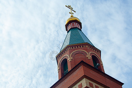 教堂屋顶和圆顶建筑信仰大教堂建筑学金子蓝色天空基督旅游宗教图片