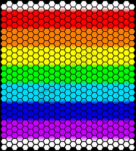 彩虹蜂窝创造力规律性六边形蜂巢艺术插图绘画图片