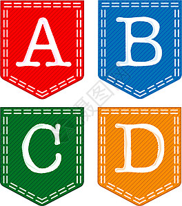 4个字母 A B C D背景图片