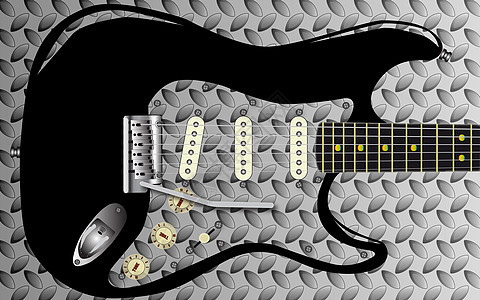 重金属金属板金属踏板乐器插图盘子音乐背景图片